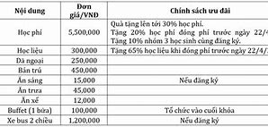 Học Phí Trường Tiểu Học Victoria Thăng Long