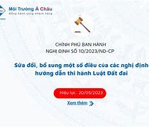 Nghị Định 10 2023 Sửa Đổi Luật Đất Đai